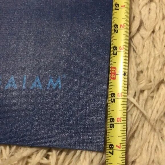 Gaiam Foldable Yoga/Exercise Mat-EUC-Blue-67x24 - Picture 5 of 8
